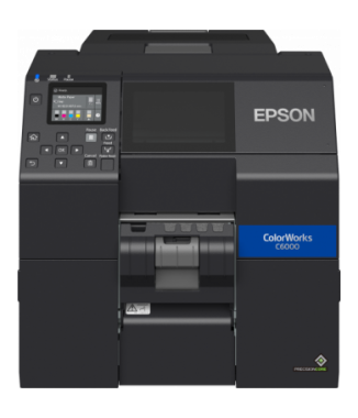 Epson C6000Pe Noir Brillant (BK) : Imprimante Peel-Off | AESLABEL