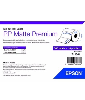 Etiquettes mattes adhésives 102 x 76mm