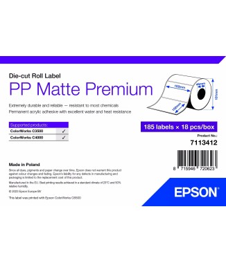Etiquettes mattes adhésives 102 x 152mm