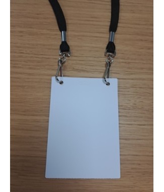 Badge carton indéchirable 86x120mm