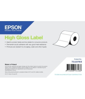 Etiquettes brillantes adhésives 210x297mm