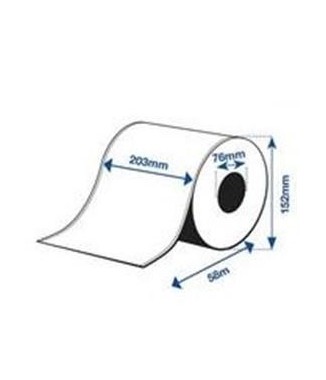 Papier brillant adhésif continu 203mm