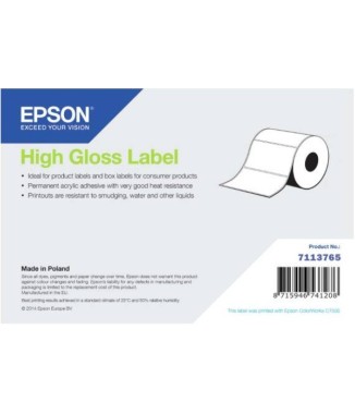 Etiquettes brillantes adhésives 105x210mm